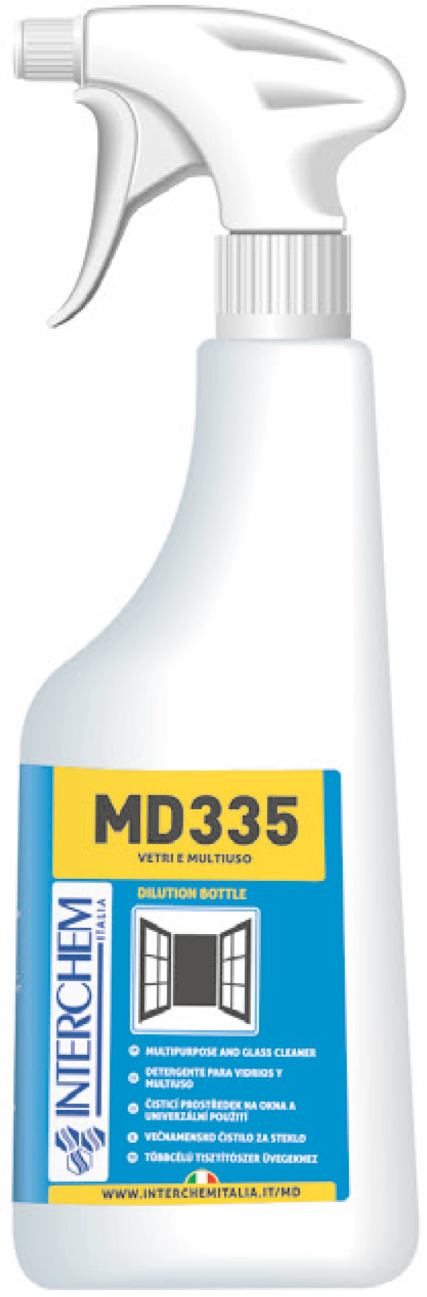 MD335 - Systémová láhev s rozprašovačem, 750 ml