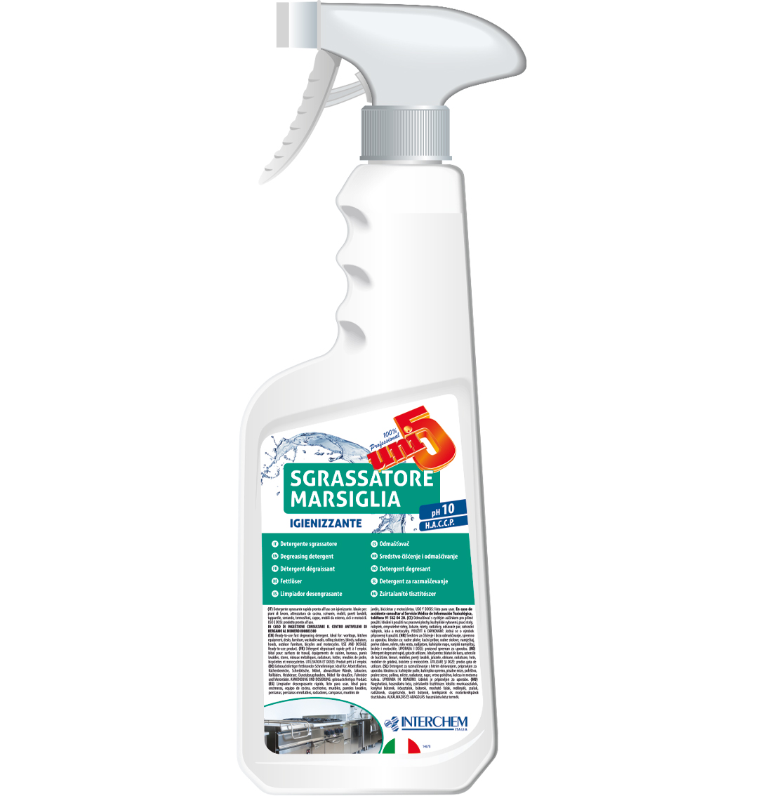 UNI5 SGRASSATORE MARSIGLIA - Kuchyňský odmašťovač, 750 ml