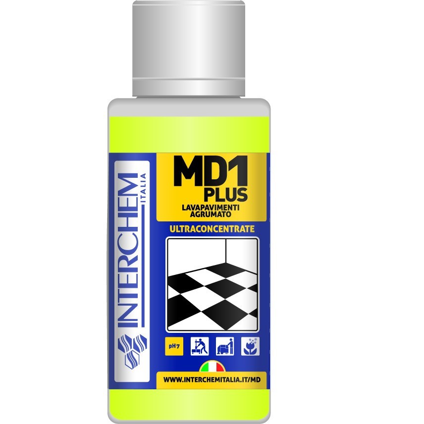 MD1 PLUS - dóza 40 ml, Ultra-koncentrovaný čistič podlah s citrusovou vůní